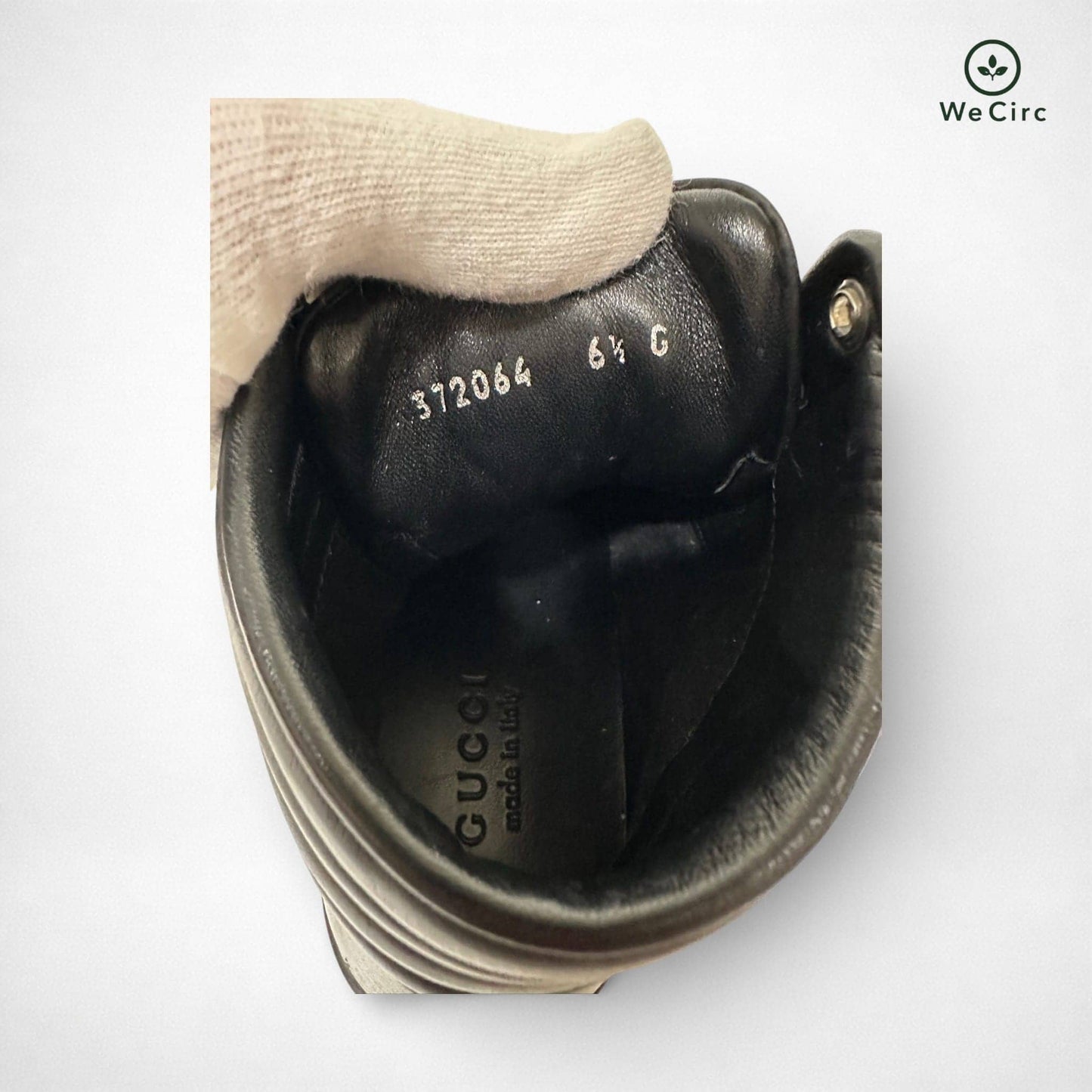 Coda Neon Stripe Leather High Top Sneaker Schwarz 40 - Detailbild