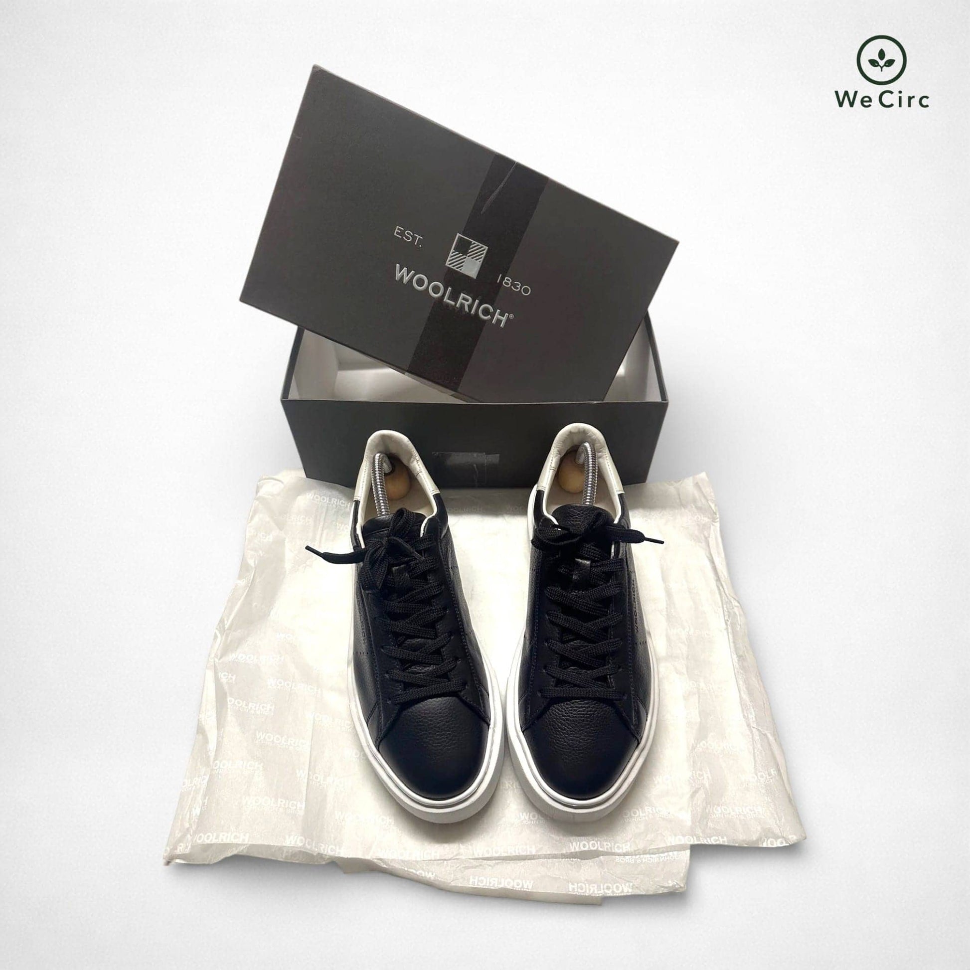 Woolrich Leder Low Top Sneaker Schwarz 39 - Hauptansicht