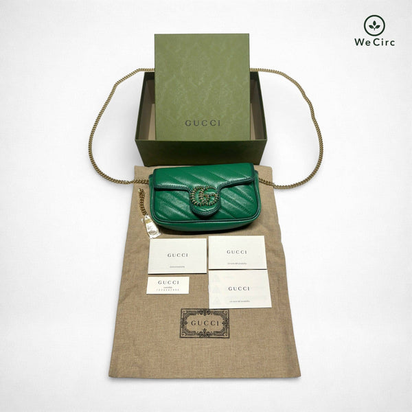 Marmont Mini Shoulder Bag Green