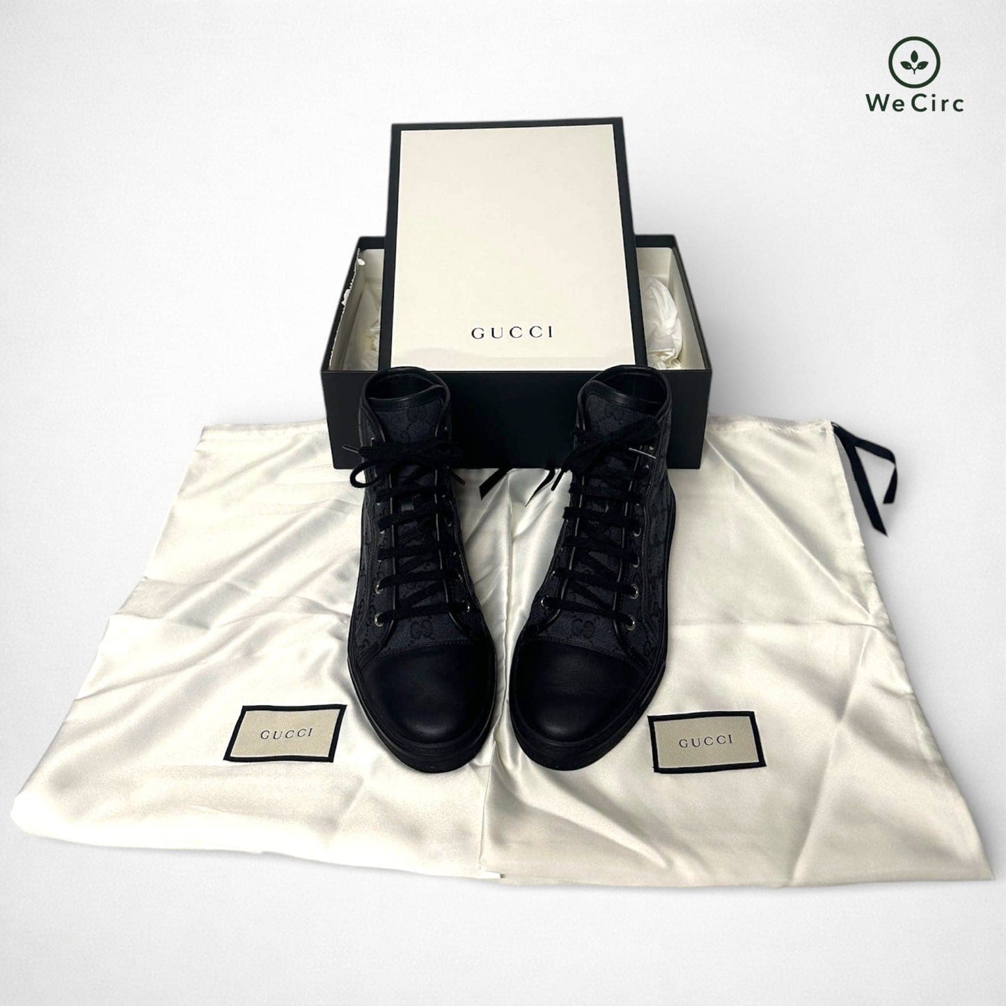 Gucci GG High Top Canvas Sneaker Schwarz 37.5 - Hauptansicht